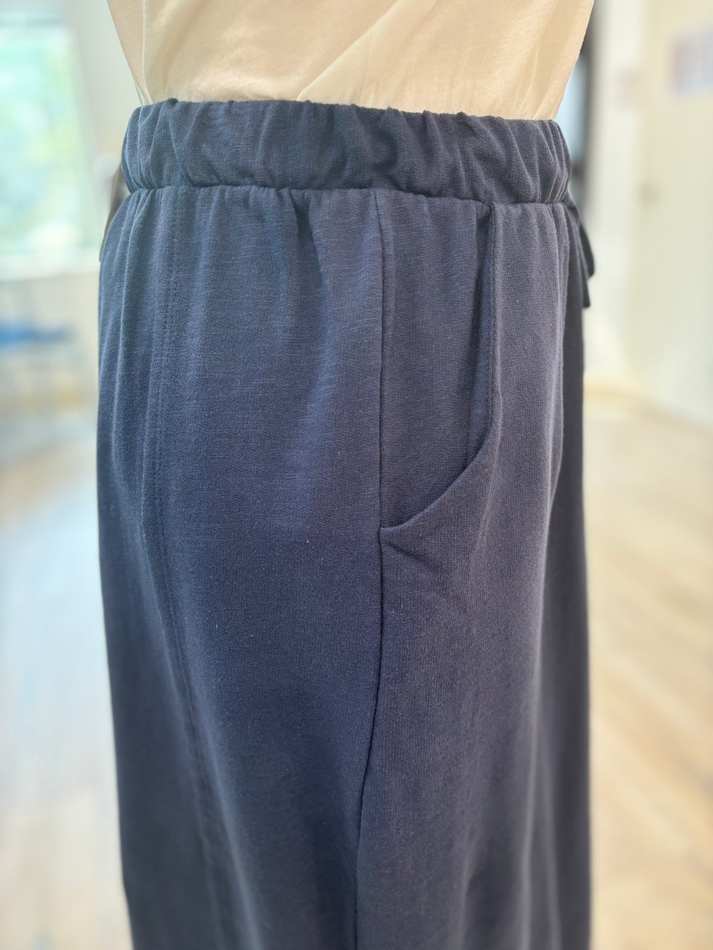 French Terry Maxi Pocket Skirt