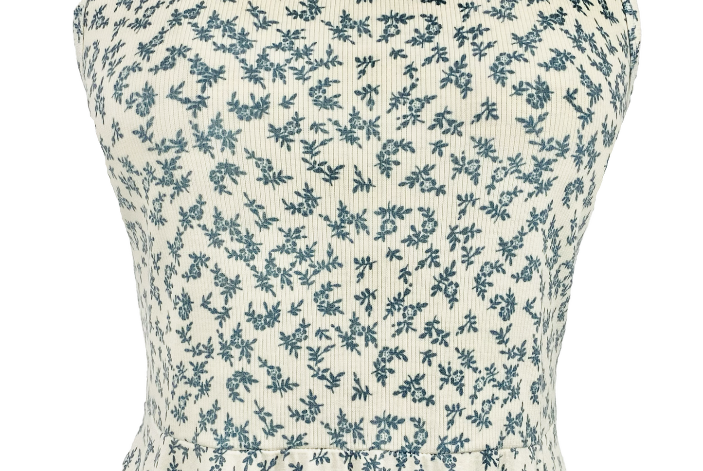 Printed Baby Rib Knit Dress
