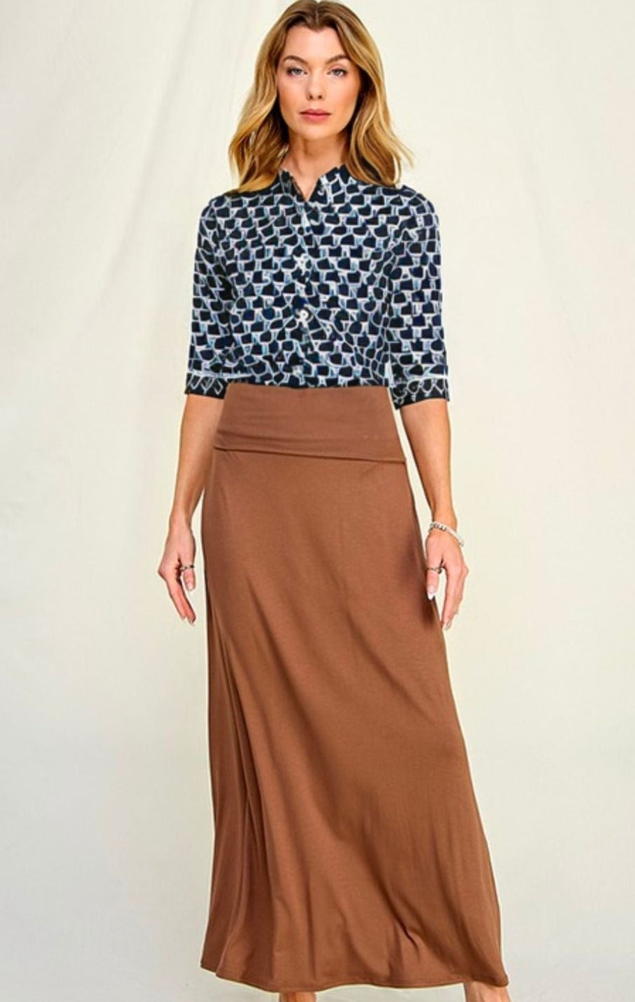 Jergy Long Maxi Skirt Plus