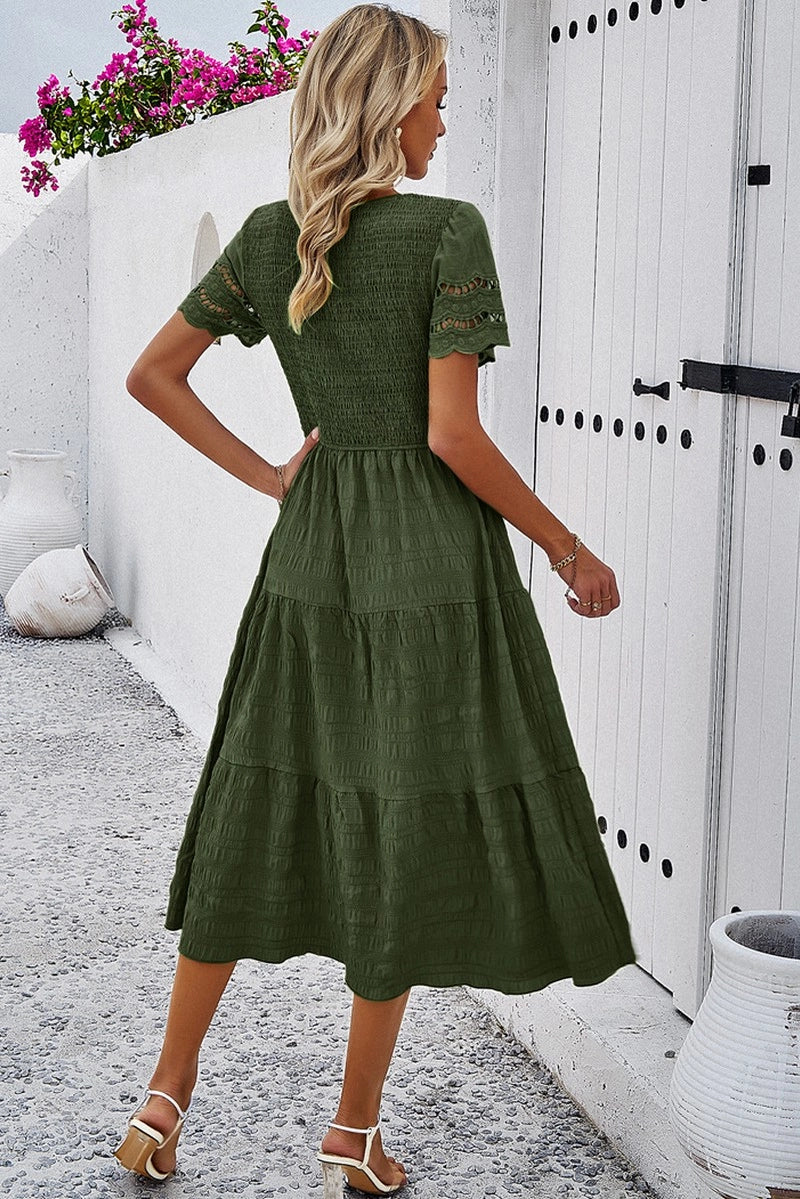 The Sofia Smocking Hollow Dress