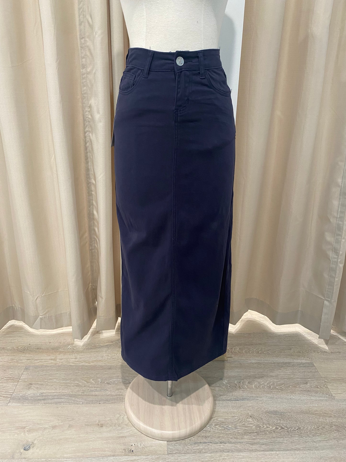 Stella Long Denim Skirt
