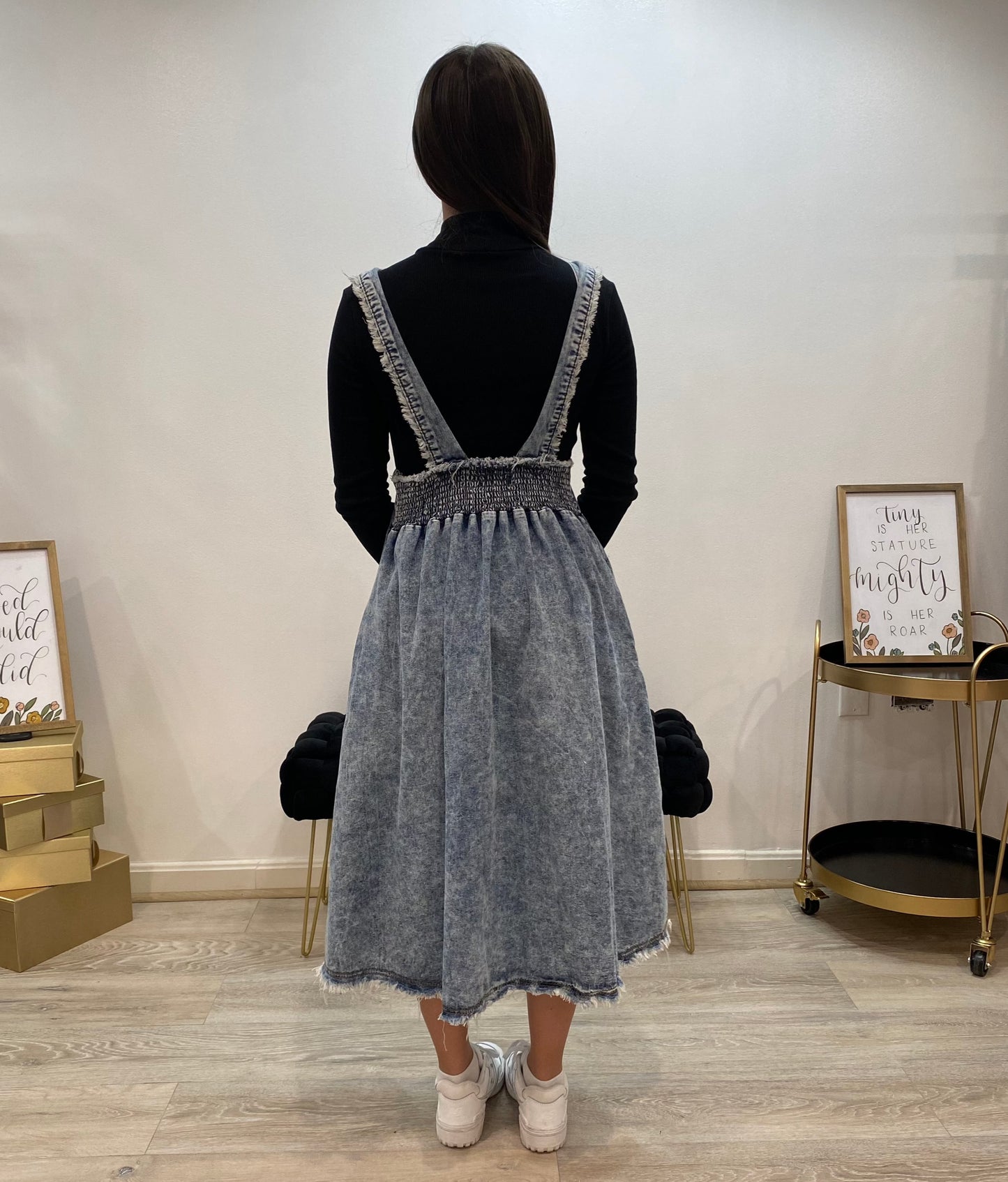 Denim Midi Skirt