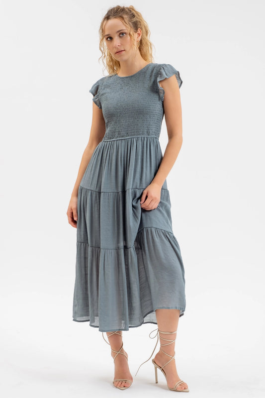 Iris Smocked Tiered Dress