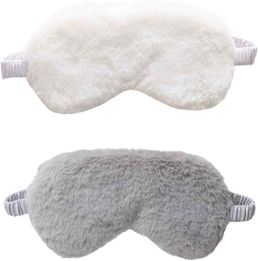 Fuzzy sleeping eye mask