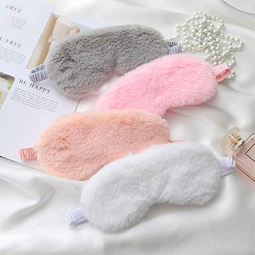 Fuzzy sleeping eye mask