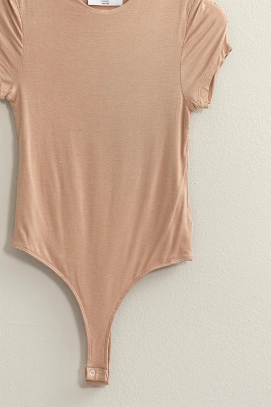 The Rachel Double Layered Cap Sleeve Bodysuit