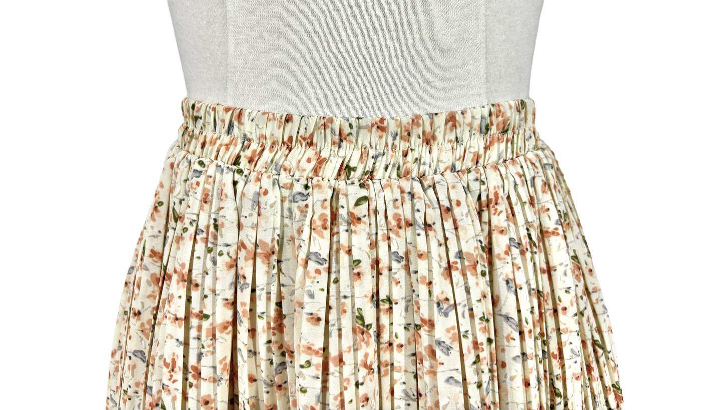 Pleated Midi Skirt
