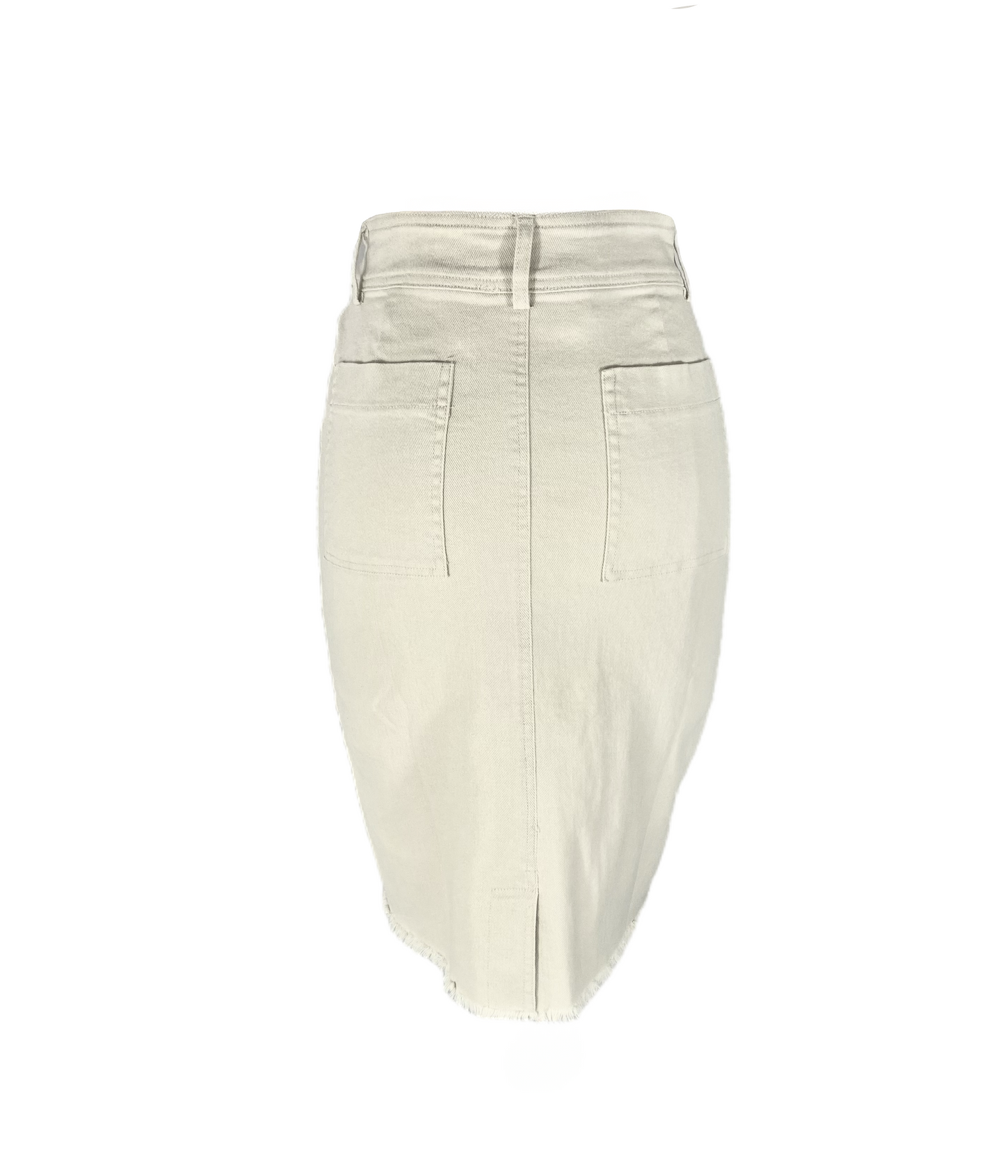 Stretchy Denim Midi Skirt