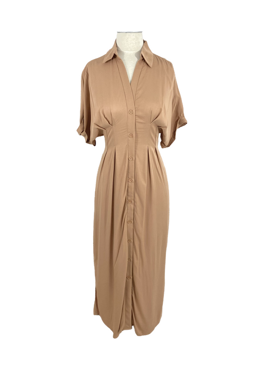 Buttoned Midi Dress