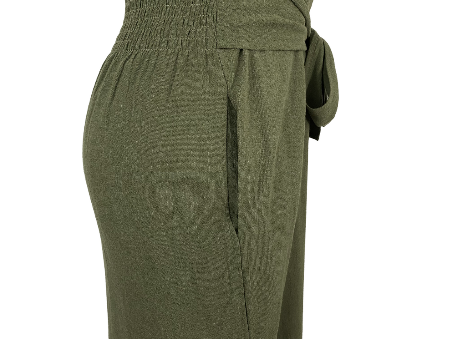 Romantic Impression Side Slit Tie Dress