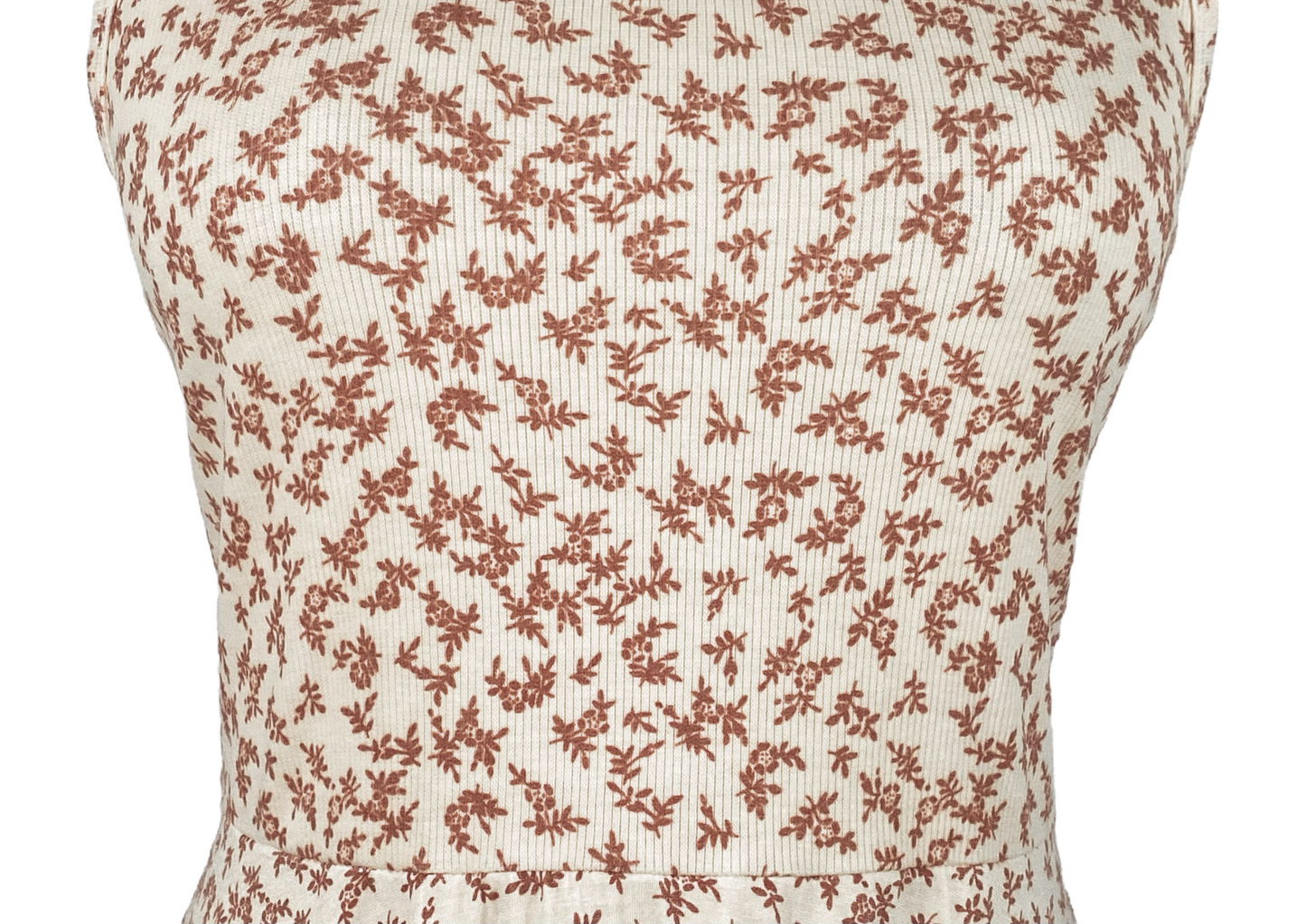 Printed Baby Rib Knit Dress