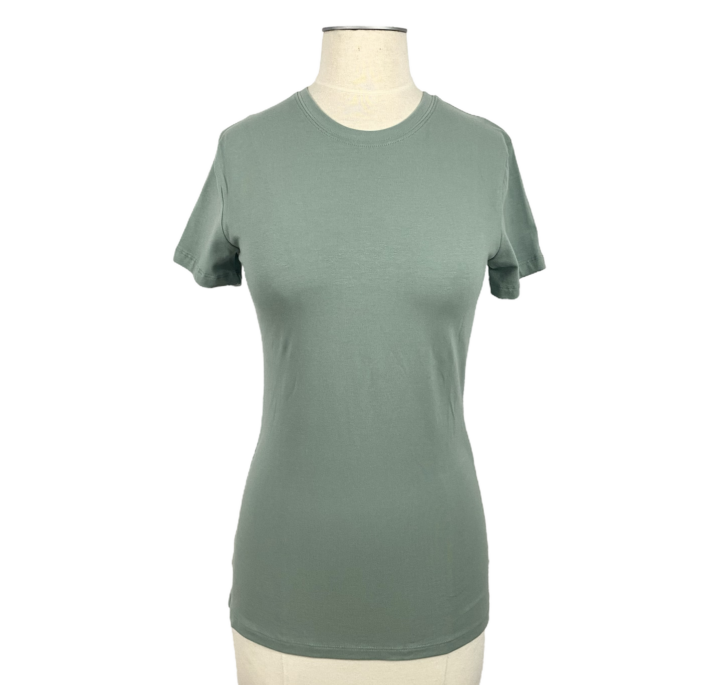 Short Sleeve Crew Neck Fitted Tee