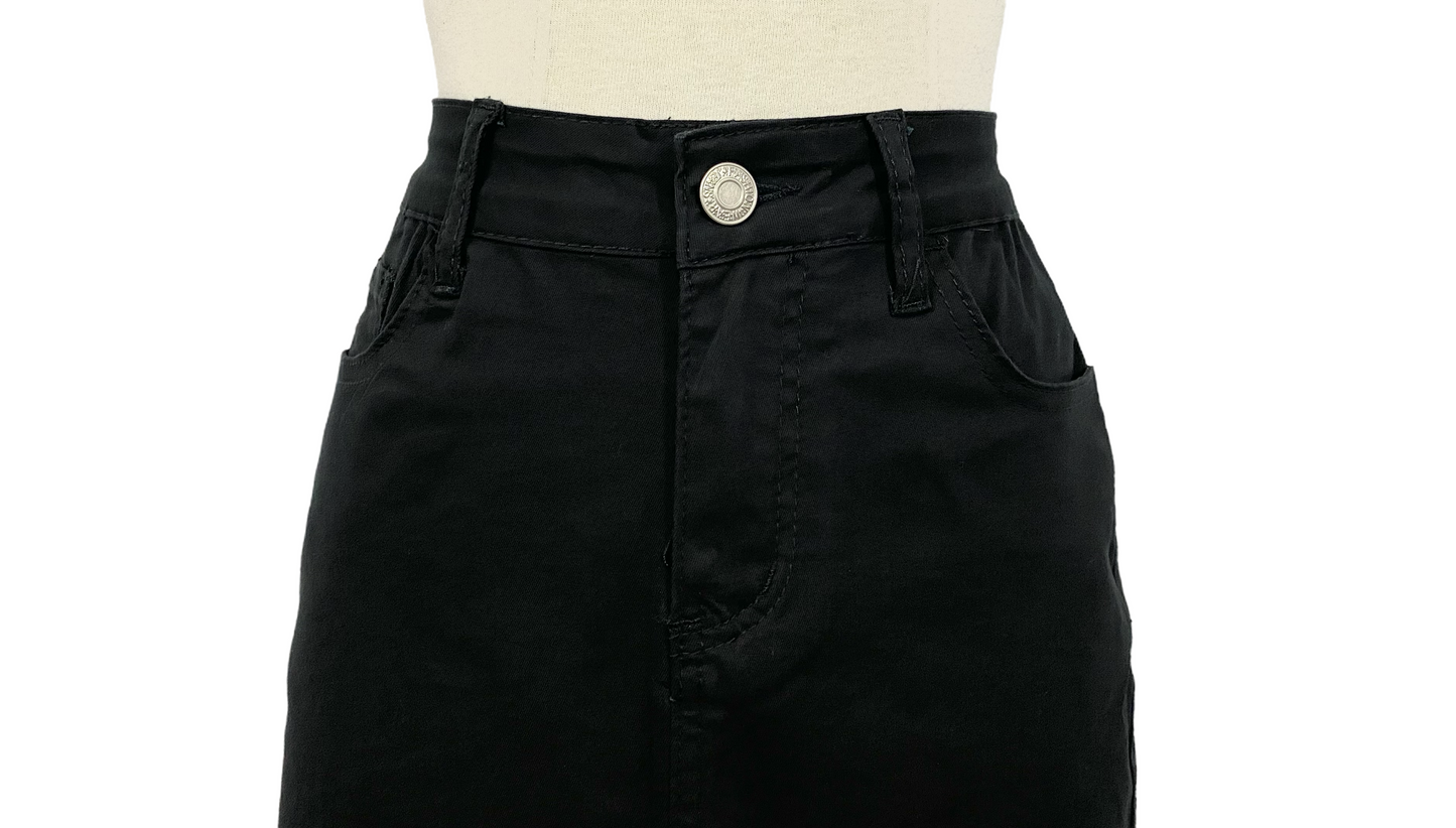 Twill Calf Length Skirt