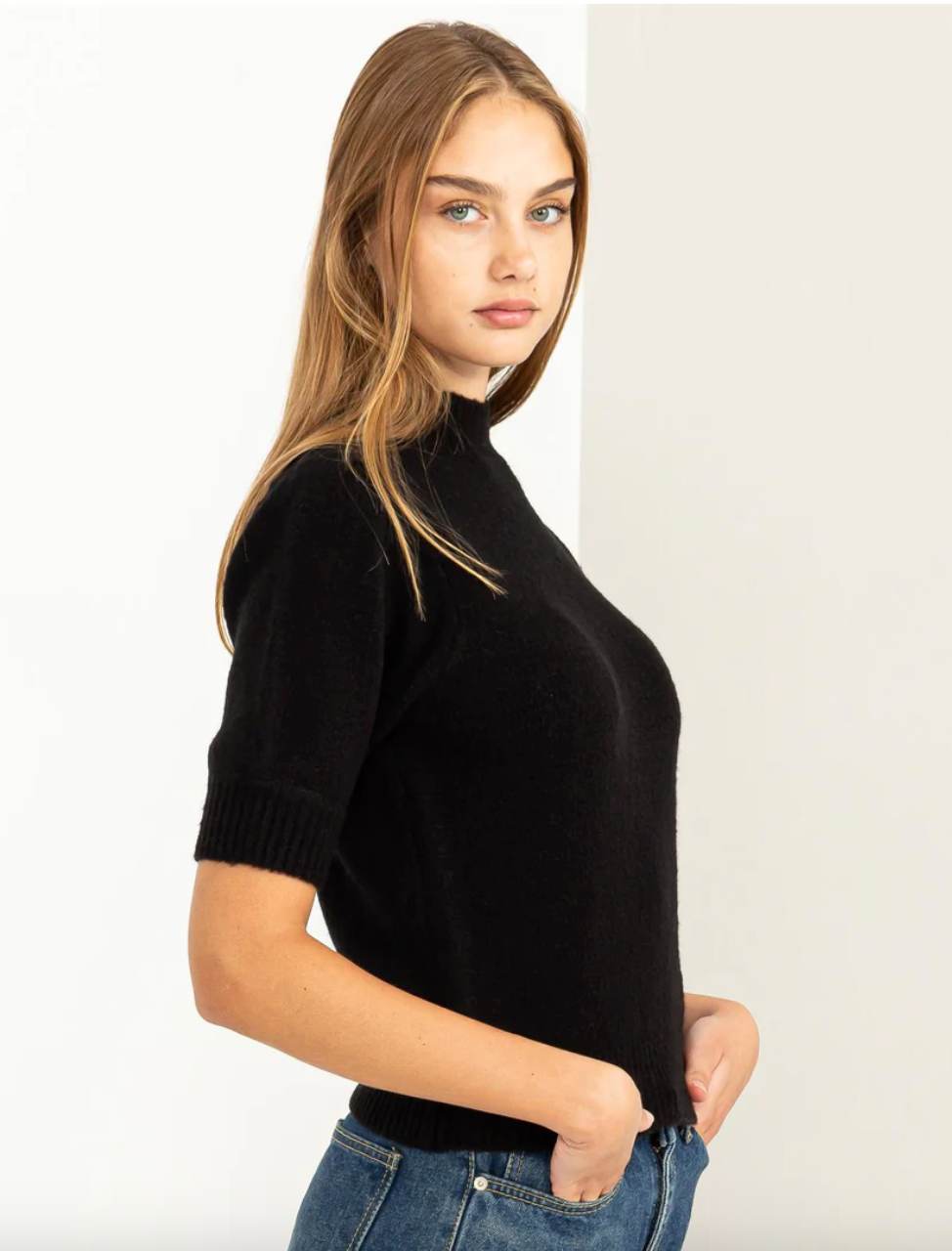 Lovely Embrace Puff Sleeve Sweater Top