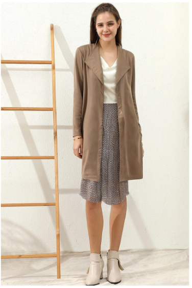 Long Sleeved Lapel Blazer